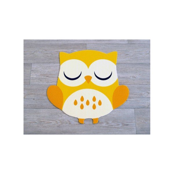 Dječji žuti tepih Zala Living Owl, 66 x 66 cm-image-1