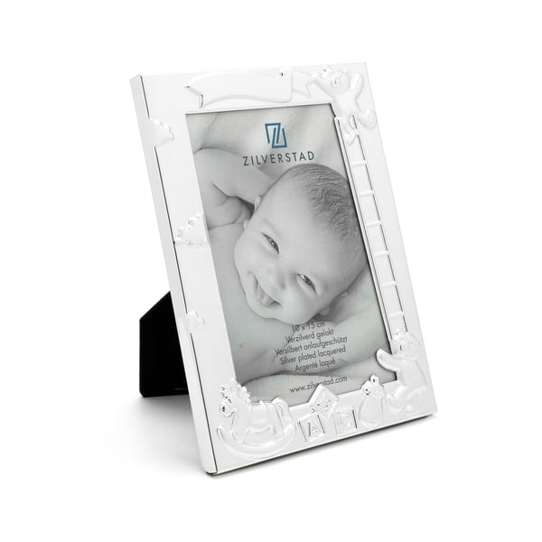 Metalni stojeći okvir u srebrnoj boji 27x11 cm Baby – Zilverstad