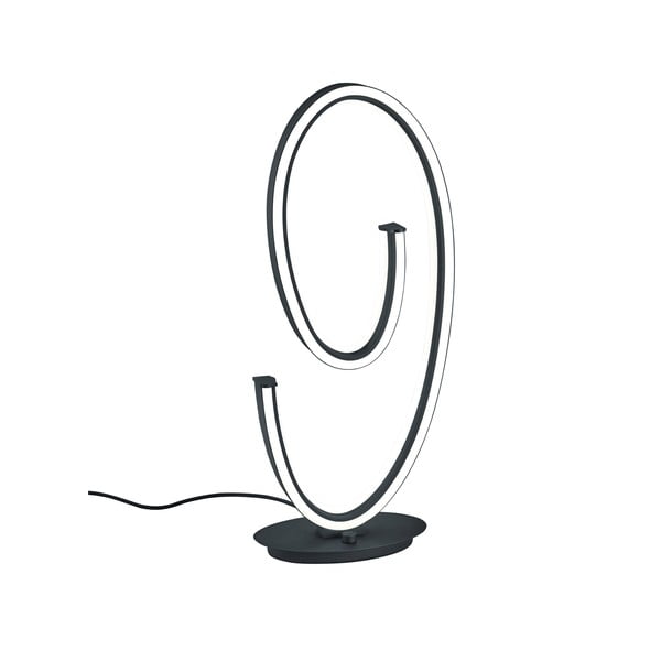 Crna LED stolna lampa s metalnim sjenilom (visina 65 cm) Ciola – CINQUE