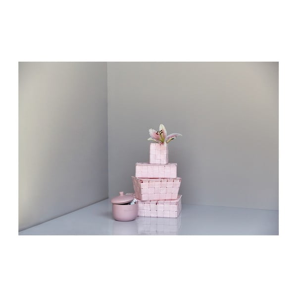 Ružičasta košara s poklopcem Wenkoo Adria-image-4