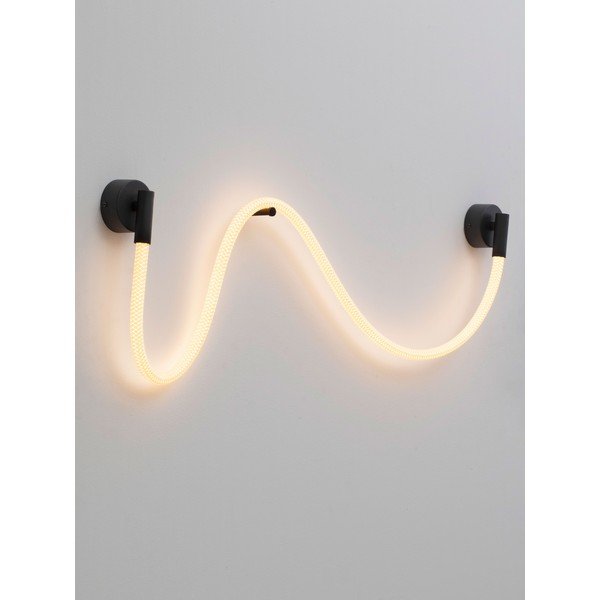 Bijela/mat crna željezna LED zidna lampa Ilane – Nova Luce-image-2