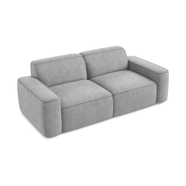 Svijetlo siva sofa od šenila 204 cm Omao – Makamii-image-2