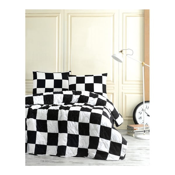 Set prekrivača za bračni krevet i 2 jastučnice Plaido, 200 x 220 cm