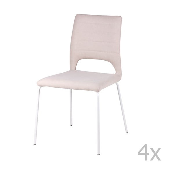 Set od 4 blago ružičaste stolice sømcasa Lena
