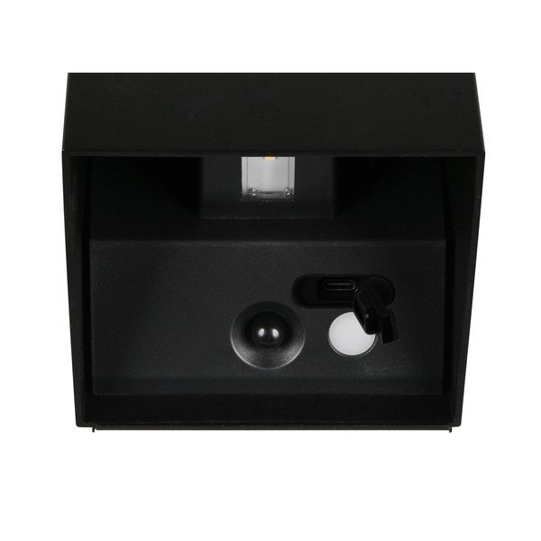 LED zidna vanjska svjetiljka sa senzorom pokreta s USB (visina 10 cm) Genie – Trio-image-4