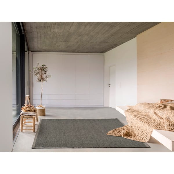 Sivi vuneni tepih Universal Kiran Liso, 80 x 150 cm-image-1