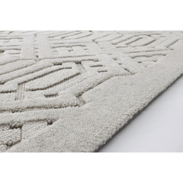 Svijetlo sivi vuneni tepih 160x230 cm Dive – Agnella-image-3
