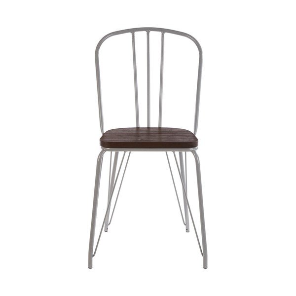 Siva/u tamnoj prirodnoj boji blagovaonska stolica od čvrstog brijesta District – Premier Housewares-image-2