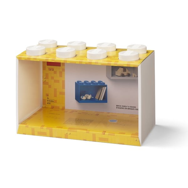 Dječja bijela zidna polica LEGO® Brick 8-image-2