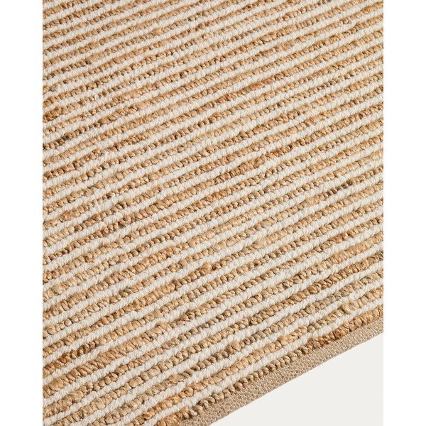 Ručno rađen juten tepih u prirodnoj boji 160x230 cm Derule – Kave Home-image-1