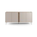 Krem/u prirodnoj boji komoda u dekoru hrasta 180x82x40 cm Lucile – Marckeric
