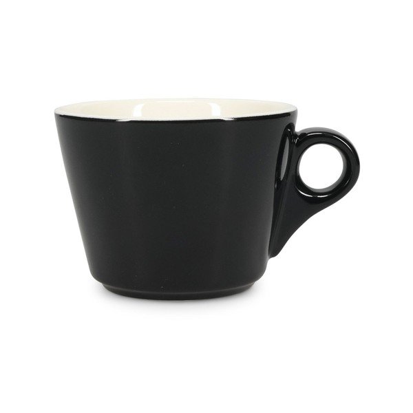 Crna porculanska šalica za cappuccino 160 ml Barista – BonBistro