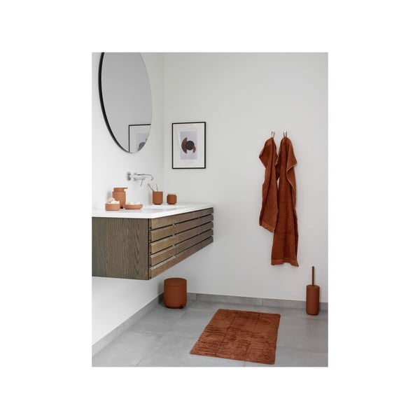 Narančasti/smeđi pamučan ručnik 50x70 cm Terracotta – Zone-image-2