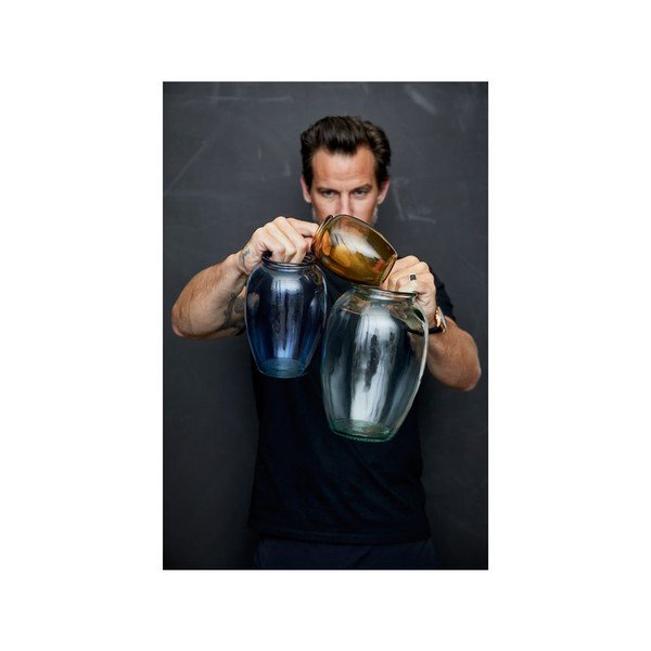 Bitz Kusintha zelena staklena vaza, ø 17,5 cm-image-3