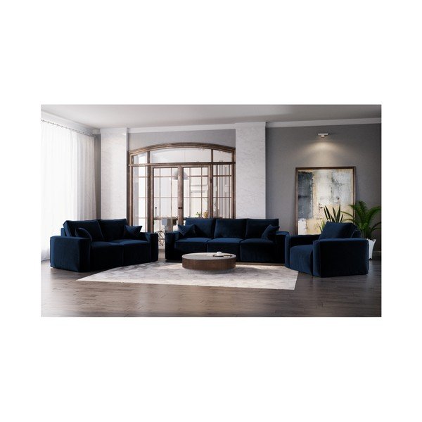 Tamnoplava sofa Cosmopolitan Design Florida, 245 cm-image-4
