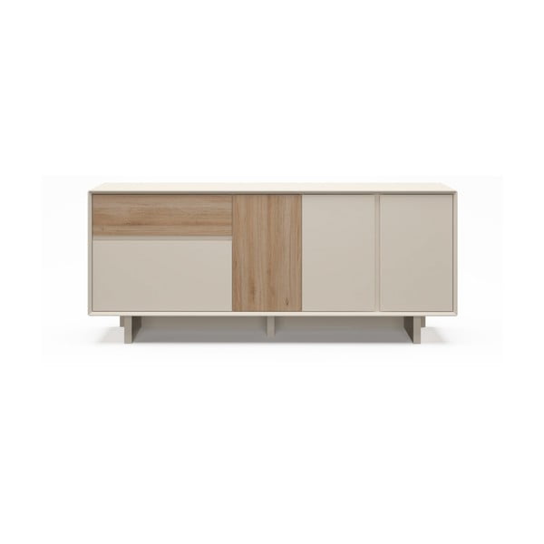 Bež/u prirodnoj boji komoda u dekoru hrasta 180x76x45 cm Carpi – Marckeric