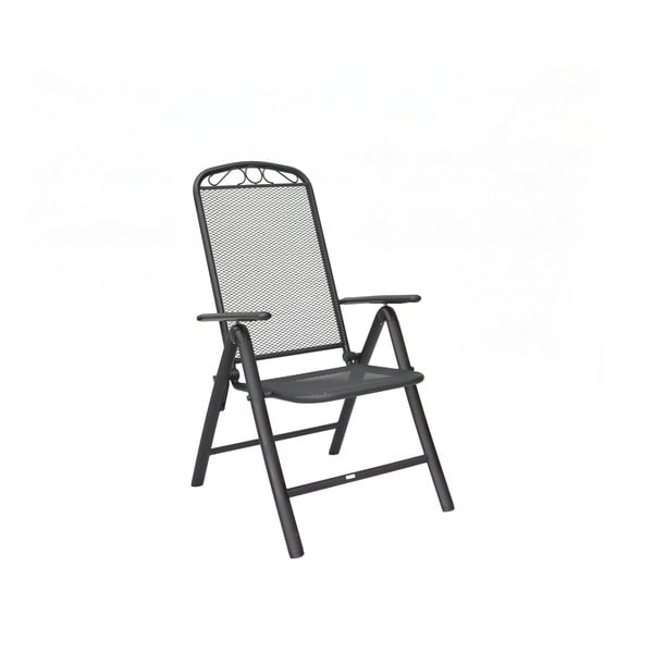 Crna metalna vrtna stolica – Rojaplast-image-3