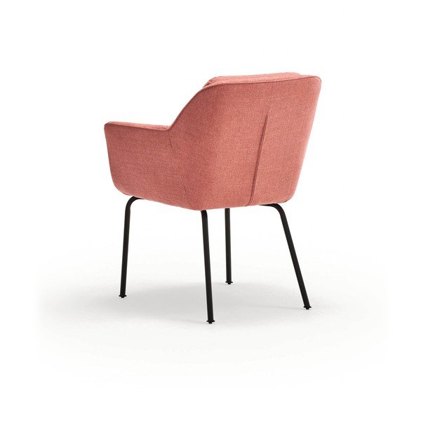 Ružičasta podstavljena blagovaonska stolica s naslonima za ruke Sadira – Teulat-image-4