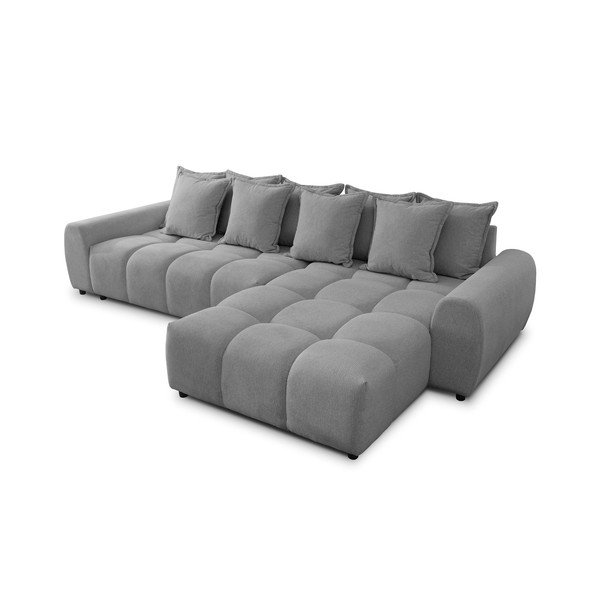 Siva kutna garnitura (s desnim kutom/s ležaljkom) Albane  – Ropez-image-2