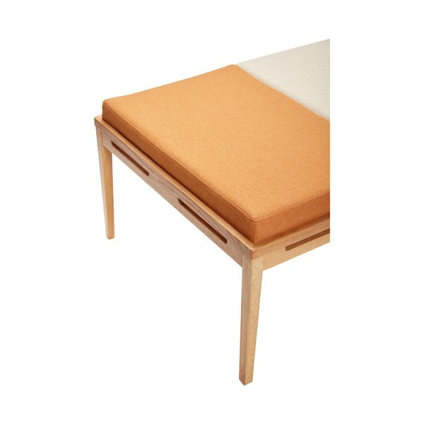 Narančasta/krem klupa Amber – Hübsch-image-2