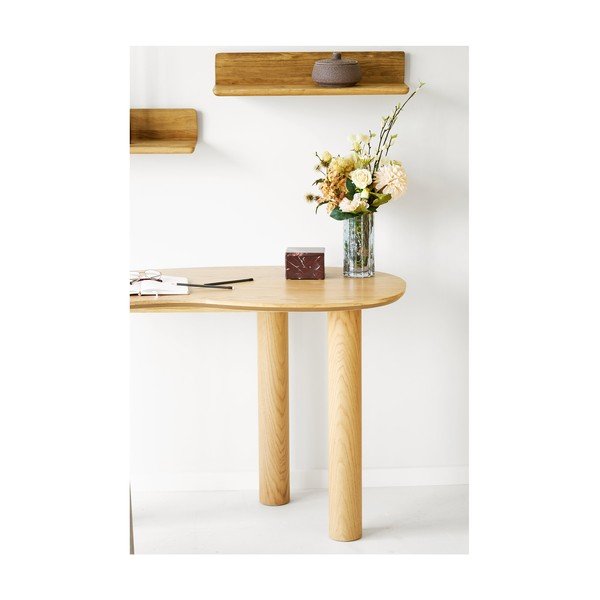 Siva staklena vaza (visina 20 cm) – House Nordic-image-3