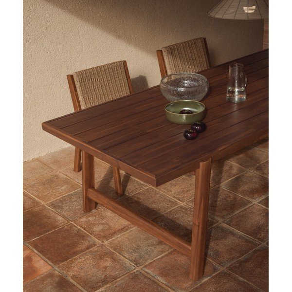 Vrtni stol s pločom stola od bagrema 100x200 cm Itani – Kave Home-image-3