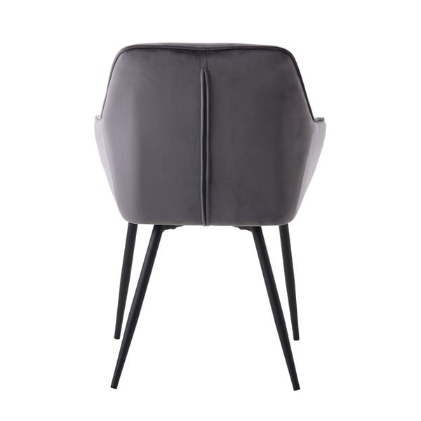 Sive podstavljene blagovaonske stolice u setu s naslonima za ruke 2 kom Nolan Square – Unique Furniture-image-4