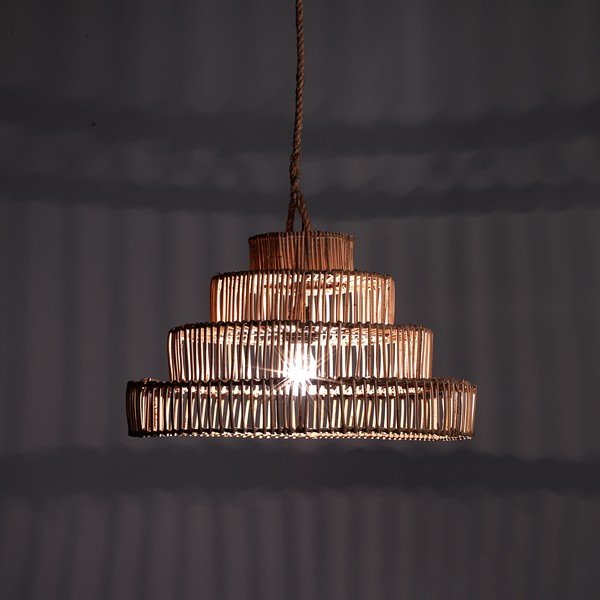 Viseća lampa od ratana Tomasucci Tower visina 35 cm-image-1