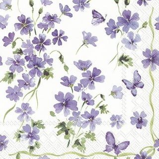 Papirnate salvete u setu od 20 kom Purple Spring - IHR