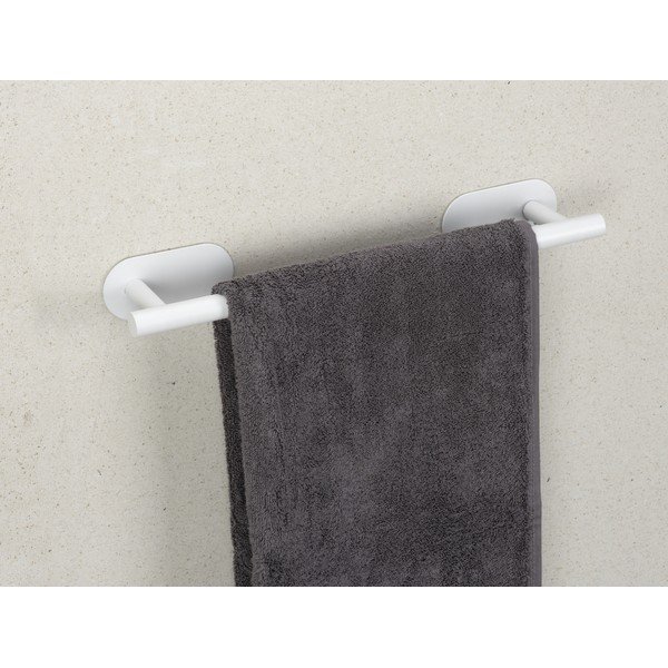 Bijeli samoljepljiv držač za ručnike od nehrđajućeg čelika Orea Uno – Wenko-image-1