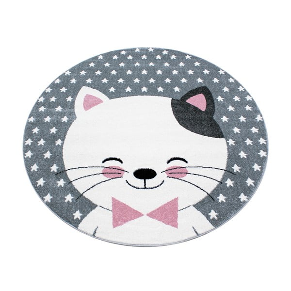 Ružičasti/sivi dječji tepih ø 120 cm Kids – Ayyildiz Carpets