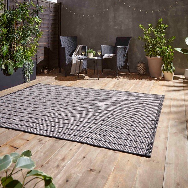 Tamno sivi vanjski tepih 160x220 cm Santa Monica – Think Rugs-image-2