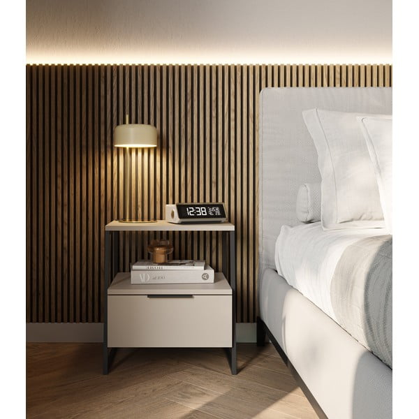 Krem noćni ormarić Velia – Marckeric-image-1