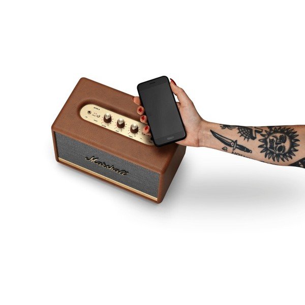Smeđi zvučnik s Bluetooth vezom Marshall Acton II-image-3