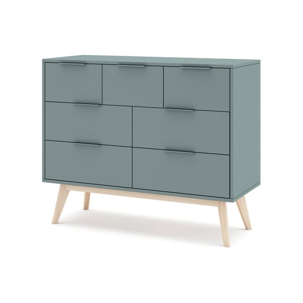 Komoda prljavo zelena 120x83x40 cm Pisco – Marckeric-image-3