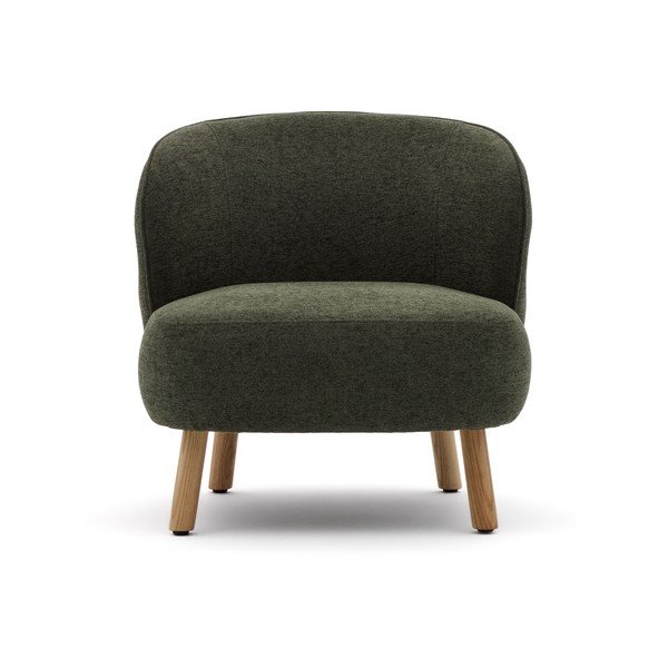 Zelena fotelja od šenila Ulit – Kave Home-image-2