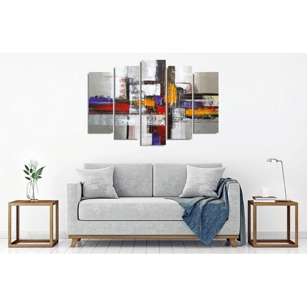 5-dijelna zidna slika na platnu Abstract-image-2
