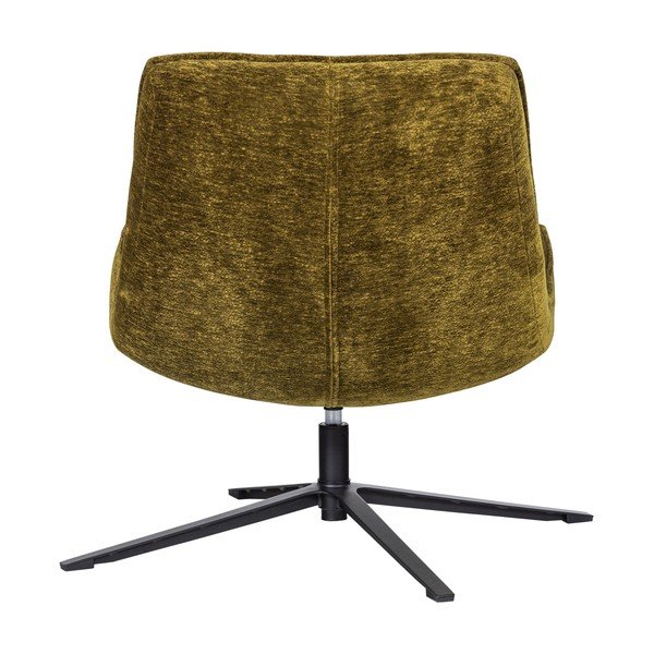 Zelena okretna fotelja od šenila Maudi – WOOOD-image-4