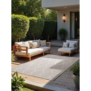 Sivi/boje slonovače unutarnji i vanjski tepih 120x170 cm Duet Liora – NORTHRUGS
