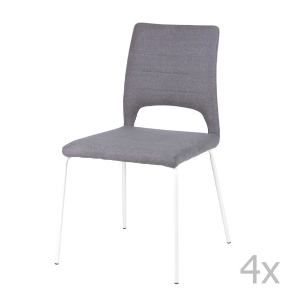 Set od 4 sive blagovaonske stolice sømcasa Lena
