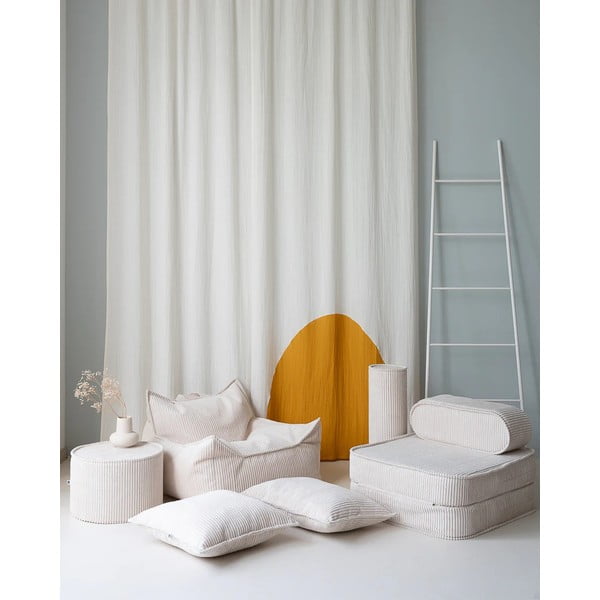 Krem dječji jastuk za sjedenje od samta Block – Wigiwama-image-1