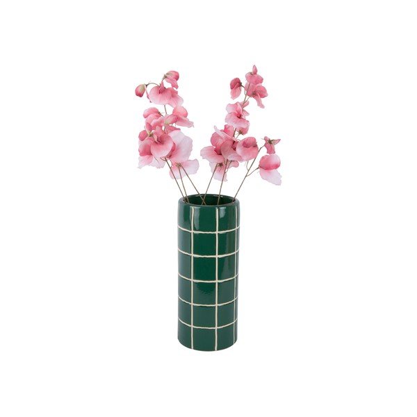 Tamno zelena keramička vaza (visina 30 cm) Retro Tiles – PT LIVING-image-2
