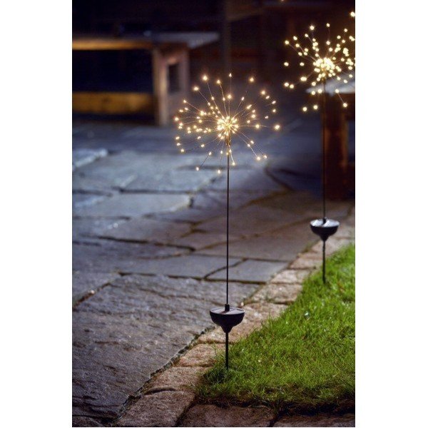 Vanjska solarna LED svjetiljka s bijelim diodama Star Trading Firework, visina 100 cm-image-2