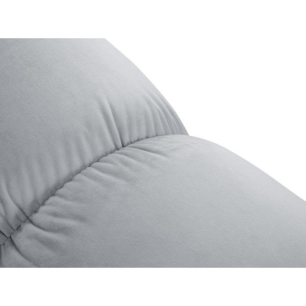 Svijetlo plavi baršunast modularni tabure Bellis – Micadoni Home-image-1