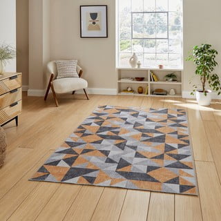 Oker žuti/sivi periv tepih 76x150 cm Coral Yellow&Grey – Think Rugs