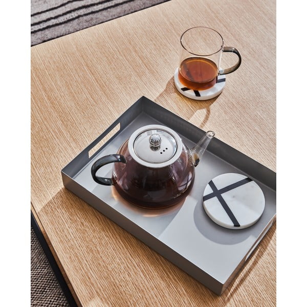 Stolić s pločom u dekoru hrasta 80x80 cm Yona - Kave Home-image-3