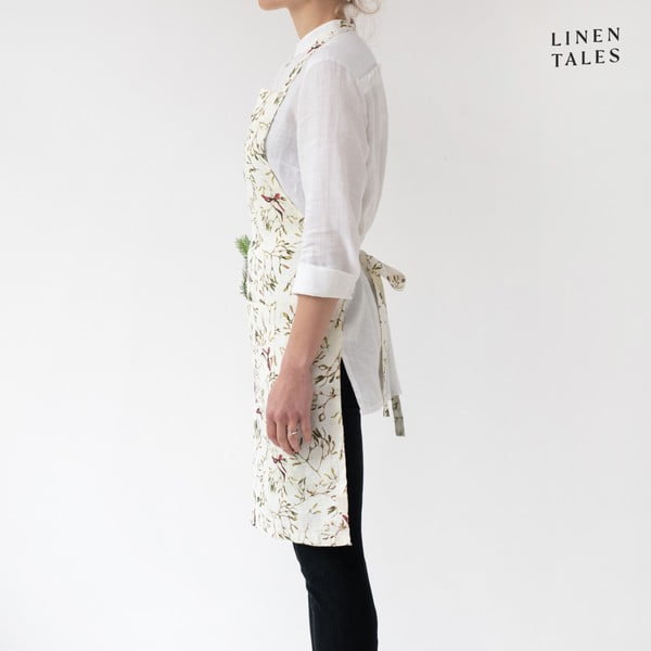 Lanena pregača s božićnim motivom – Linen Tales-image-1