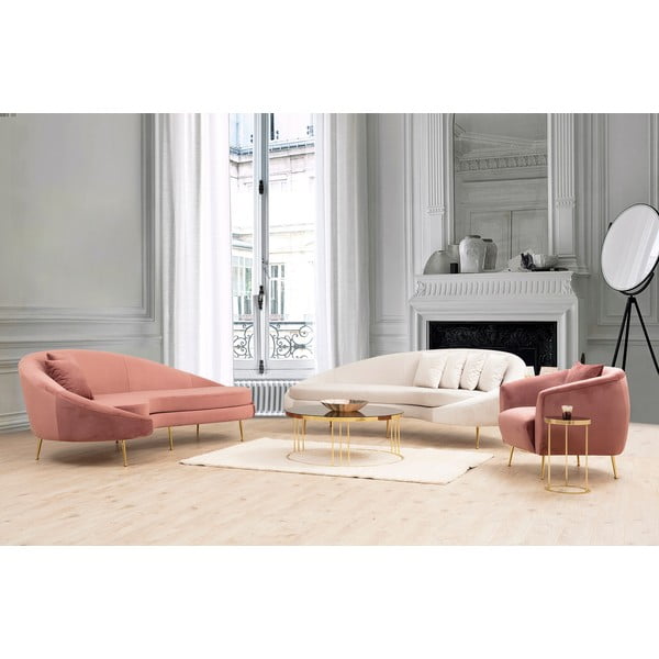 Krem sofa 255 cm Eses – Artie-image-4