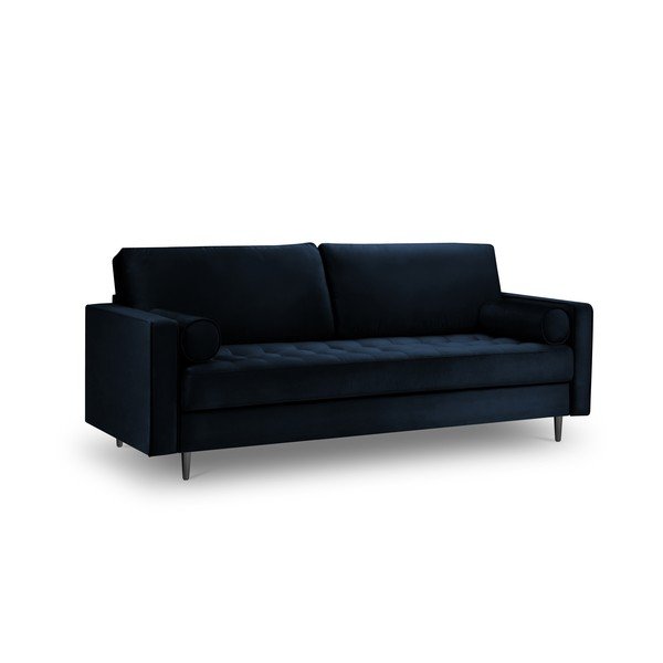 Plava baršunasta sofa Milo Casa Santo, 219 cm-image-3