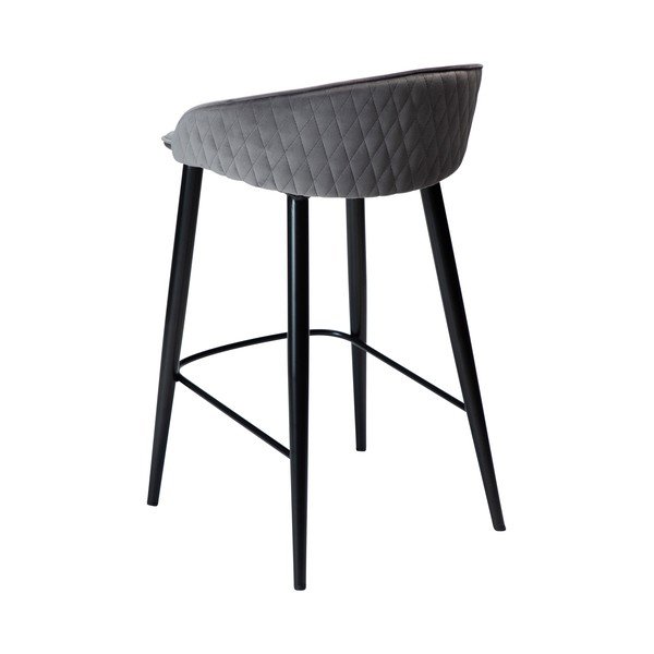Barski stolac od sivog baršuna 80 cm Dual - DAN-FORM Denmark-image-3